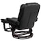 Flash Furniture Black LeatherSoft Recliner & Ottoman w/ Wood Base BT-7818-BK-GG - alternate 10